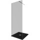 Душевая перегородка Allen Brau 3.21002.BA.T INFINITY 1, Walk in 8мм, 800(775-785мм) тонир. 8мм,серебро браш (323794)