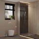 Душевая перегородка Allen Brau 3.21003.BBA INFINITY 1, Walk in 8мм, 800(775-785мм) прозр. 8мм,черный браш (323795)