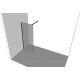 Душевая перегородка Allen Brau 3.21035.60 INFINITY 1, Walk in 8мм, 1600(1575-1585мм) прозр. 8мм,медь браш (323827)
