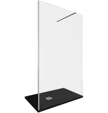 Душевая перегородка Allen Brau 3.21031.BA INFINITY 1, Walk in 8мм, 1600(1575-1585мм) прозр. 8мм,серебро браш (323823)