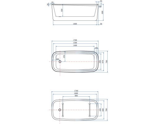 Акриловая ванна Allen Brau Infinity 3 170x78 2.21003.21 белый матовый Акриловая ванна Allen Brau Infinity 3 170x78 2.21003.21 белый матовый
