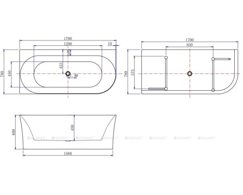 Акриловая ванна Allen Brau Priority 4 В 170x78 2.31004.21B белый матовый Акриловая ванна Allen Brau Priority 4 В 170x78 2.31004.21B белый матовый