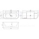 Акриловая ванна Allen Brau Priority 4 В 170x78 2.31004.21B белый матовый