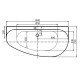 Акриловая ванна Allen Brau Priority 5 А 160x78 2.31005.21A белый матовый