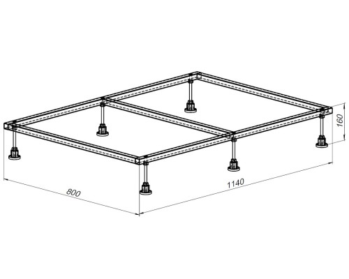 Каркас для поддона Allen Brau 120х90 8.00004
