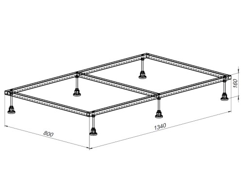 Каркас для поддона Allen Brau 140х90 8.00006