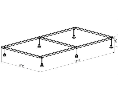 Каркас для поддона Allen Brau 160х90 8.00008