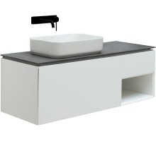 1.21006.WM INFINITY Тумба 120 L 1+1, white matt (274253)