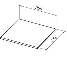 Полка для стеллажа Allen Brau Liberty 30 1.33009.G-S серый структ