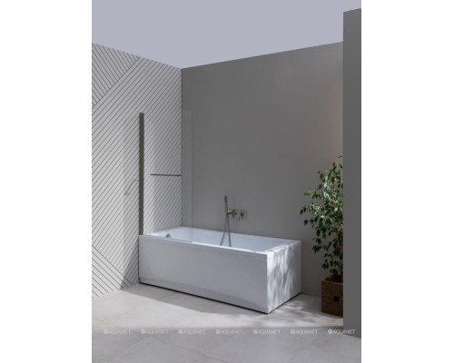 Шторка на ванну Allen Brau 3.31024.BA PRIORITY,150*80 стекло Optiwhite, Easyclean, браш.алюм (274702)