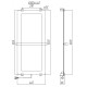 Полотенцесушитель электрический Allen Brau Infinity 100x44 8.21002.GL (без креплений)