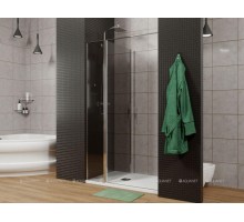 Душевая дверь Allen Brau Priority, 3.31004.00G, 100 см, стекло тонированное, профиль хром