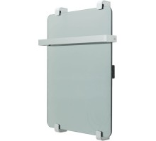 Полотенцесушитель электрический Allen Brau Infinity 60x44 с рейлингом и креплением, серебро браш