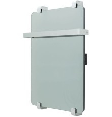 Полотенцесушитель электрический Allen Brau Infinity 60x44 с рейлингом и креплением, серебро браш