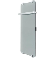 Полотенцесушитель электрический Allen Brau Infinity 100x44 с рейлингом и креплением, серебро браш