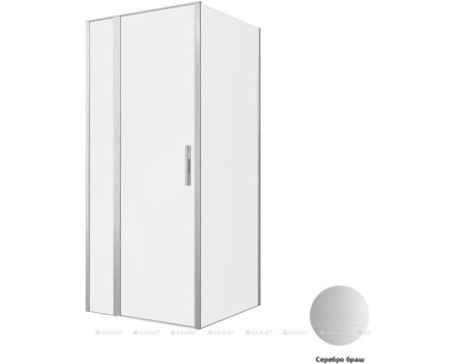 Душевой уголок Allen Brau Priority 90x90 3.31026.BA + 3.31044.BA серебро браш