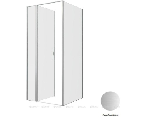 Душевой уголок Allen Brau Priority 90x90 3.31026.BA + 3.31044.BA серебро браш
