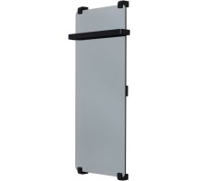 Полотенцесушитель электрический Allen Brau Infinity 100x44 с рейлингом и креплением, черный браш