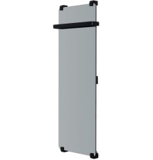 Полотенцесушитель электрический Allen Brau Infinity 120x44 с рейлингом и креплением, черный браш
