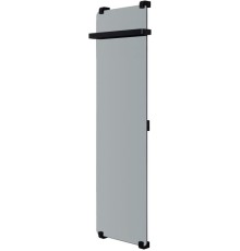 Полотенцесушитель электрический Allen Brau Infinity 140x44 с рейлингом и креплением, черный браш