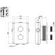 5.31314-31 PRIORITY V.3 Термостат Vernet, без доп.оборудов.,Easy box,,черн.мат (314368)