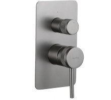 5.31011-MG PRIORITY X2 Смеситель встр. для душа, 2 выхода, Kerox,Easy box,графит браш (323748)