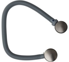 5.31027-MG PRIORITY Слив-перелив Round, Click-Clack, латунь/пластик, L=600мм, графит браш (323761)