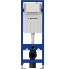 9.11102.20 PNEUMATIC SLIM Инстал. для подв. унитаза, патрубки,б/кнопки смыва 1117х138х380мм (325594)
