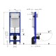 9.11102.20 PNEUMATIC SLIM Инстал. для подв. унитаза, патрубки,б/кнопки смыва 1117х138х380мм (325594)