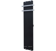 Полотенцесушитель INFINITY 1800х440мм черн.мат., с рейлингом 2.0 и креплением, серебро браш (325627)