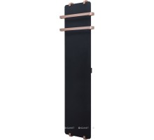 Полотенцесушитель INFINITY 1800х440мм черн.мат., с рейлингом 2.0 и креплением, медь браш (325634)