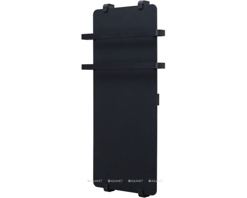 Полотенцесушитель INFINITY 1400х440мм черн.мат., с рейлингом 2.0 и креплением, черный браш (325639)