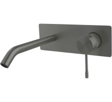 5.31D03-MG PRIORITY 4.0 Cмес. для умыв. встраив.,прямоуг.накл.,Kerox,EASY BOX, графит браш (331001)