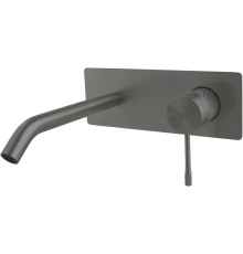 5.31D03-MG PRIORITY 4.0 Cмес. для умыв. встраив.,прямоуг.накл.,Kerox,EASY BOX, графит браш (331001)