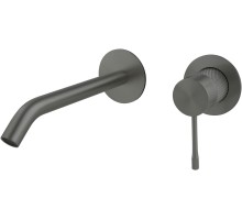 5.31C03-MG PRIORITY 4.0 Cмес. для умыв. встраив.,круг.накл.,Kerox,EASY BOX, графит браш (331002)