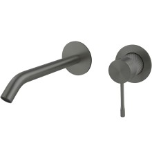 5.31C03-MG PRIORITY 4.0 Cмес. для умыв. встраив.,круг.накл.,Kerox,EASY BOX, графит браш (331002)