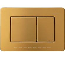 9.20006.GB INFINITY Кнопка смыва пневмо, сталь, браш.золото (333392)