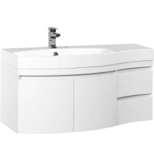 Тумба под раковину Aquanet Опера 115 L белый (2 дверцы 2 ящика)