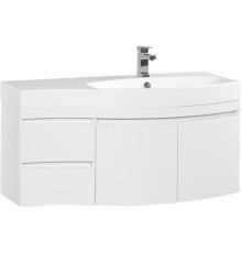Тумба под раковину Aquanet Опера 115 R белый (2 дверцы 2 ящика)