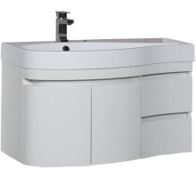 Тумба под раковину Aquanet Сопрано 95 L белый (2 дверцы 2 ящика)