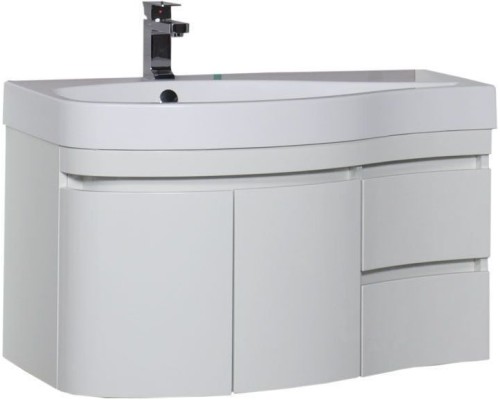 Тумба под раковину Aquanet Сопрано 95 L белый (2 дверцы 2 ящика) 212998 Тумба под раковину Aquanet Сопрано 95 L белый (2 дверцы 2 ящика) 212998