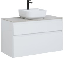Тумба под раковину Aquanet Nova Lite 100 белый (2 ящика) 