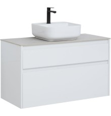 Тумба под раковину Aquanet Nova Lite 100 белый (2 ящика)
