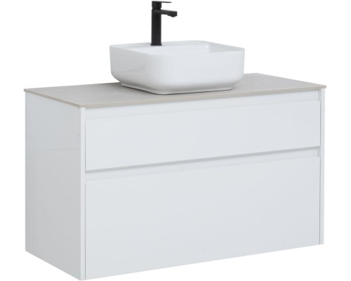 Тумба под раковину Aquanet Nova Lite 100 белый (2 ящика) 242581