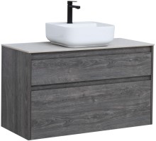 Тумба под раковину Aquanet Nova Lite 100 дуб рошелье (2 ящика) 