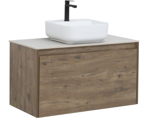 Тумба под раковину Aquanet Nova Lite 90 дуб рустикальный (1 ящик) 249517