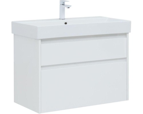 Тумба под раковину Aquanet Nova Lite 85 белый глянец, 2 ящика 249936 Тумба под раковину Aquanet Nova Lite 85 белый глянец, 2 ящика 249936
