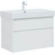 Тумба под раковину Aquanet Nova Lite 85 белый глянец, 2 ящика 249936
