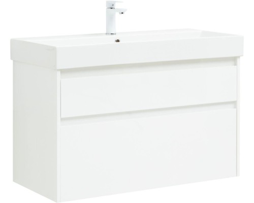 Тумба под раковину Aquanet Nova Lite 100 (SLIM SYNERGY) белый, 2 ящика 249940 Тумба под раковину Aquanet Nova Lite 100 (SLIM SYNERGY) белый, 2 ящика 249940