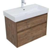 Тумба под раковину Aquanet Nova Lite 85 дуб рустикальный, 2 ящика